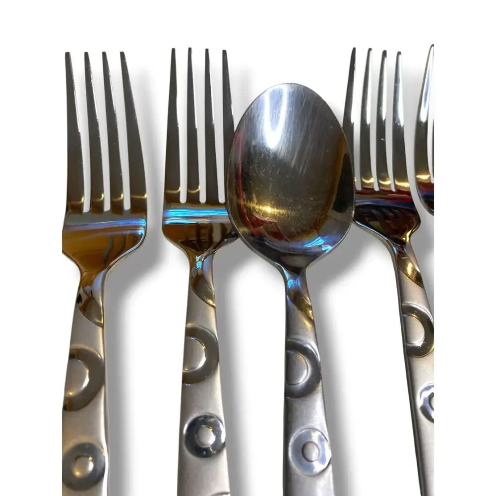 Hemisphere by Cambridge Silver Stainless Steel 5 Dinner Forks 1 Soup Spoon